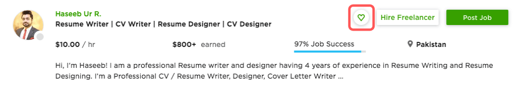 CV Designer on Upwork