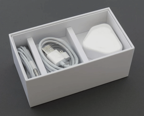 A charger in a box.