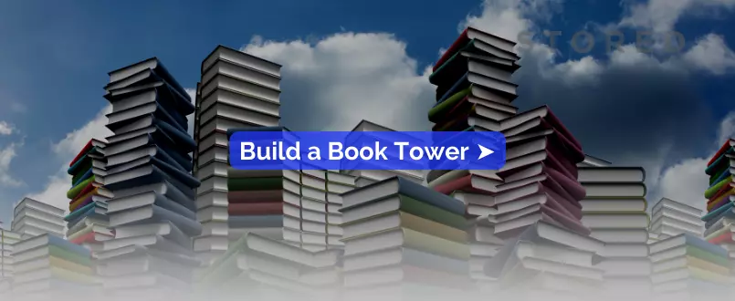 Build a Book Tower - Brilliant Small Space Toy Storage Ideas That Will Make Your Life Easier