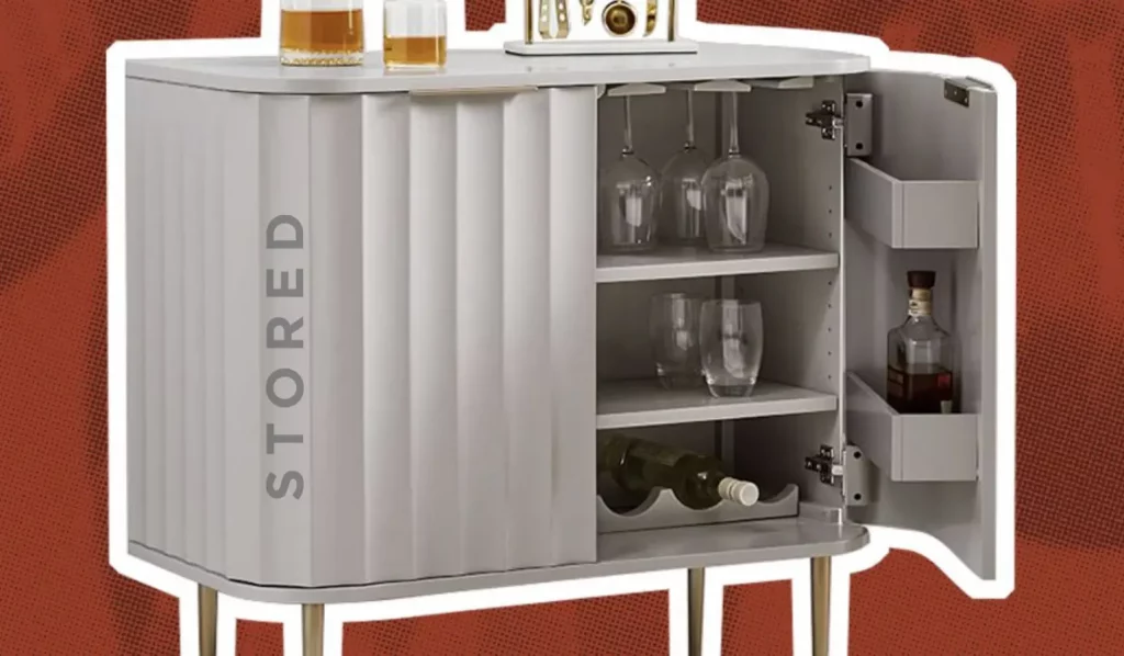 How to Create a DIY Retro Cocktail Storage Cabinet for Parties